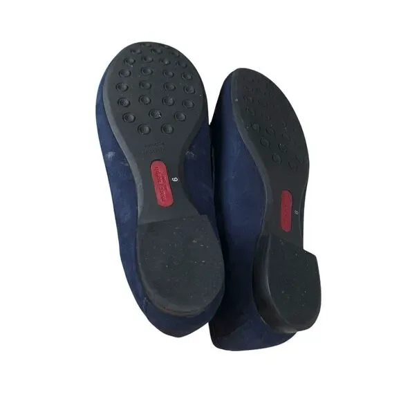 Marc Joseph Navy Blue Leather Nubuck Grand Street Loafer Women's Sz 6‎ - Picture 12 of 13